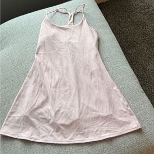 Zella Light Pink Chemise Workout Dress w/ Adjustable Straps - Size Small